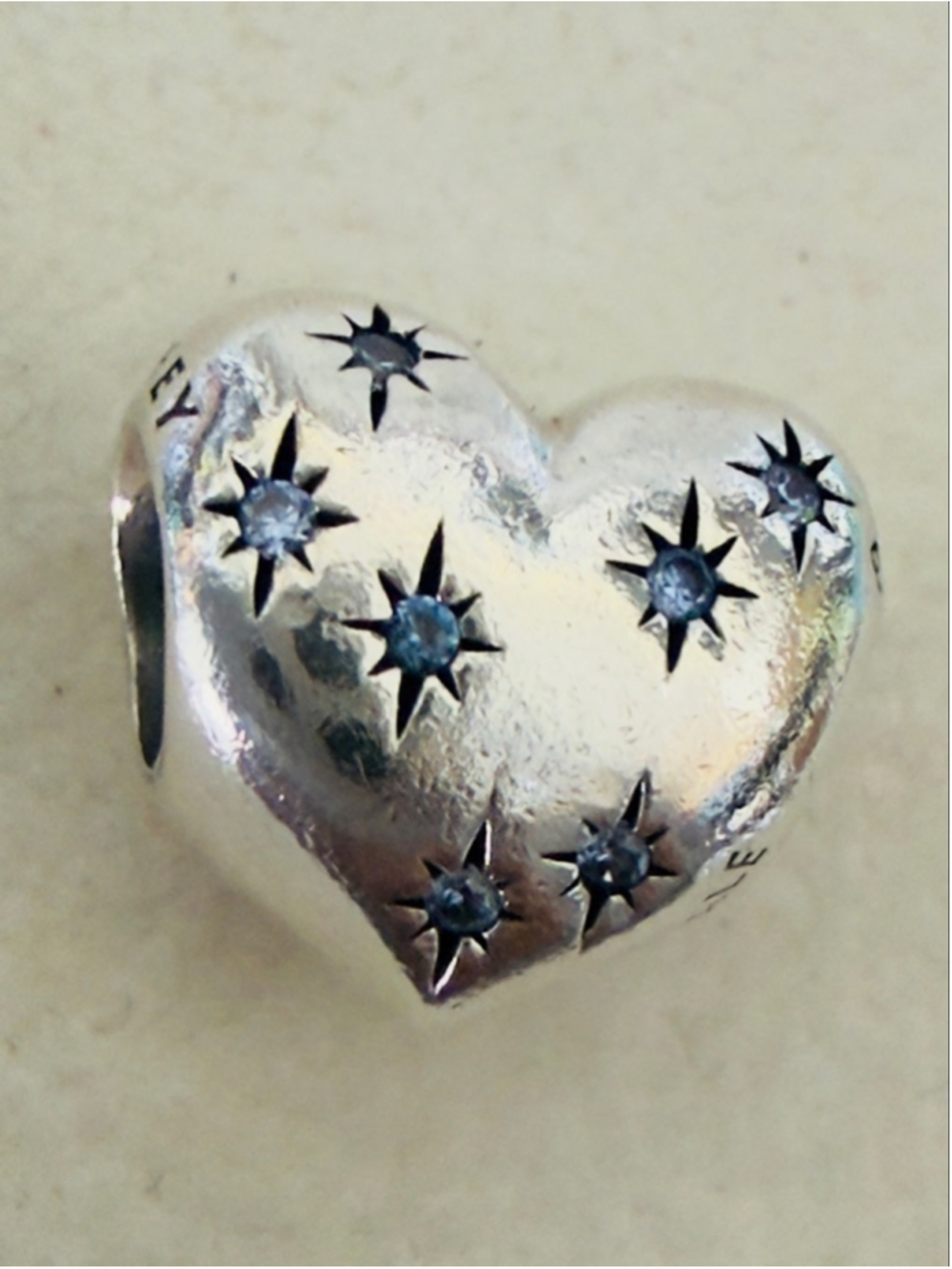 Pandora Disney Cinderella Heart Blue CZ Charm 791593CFL